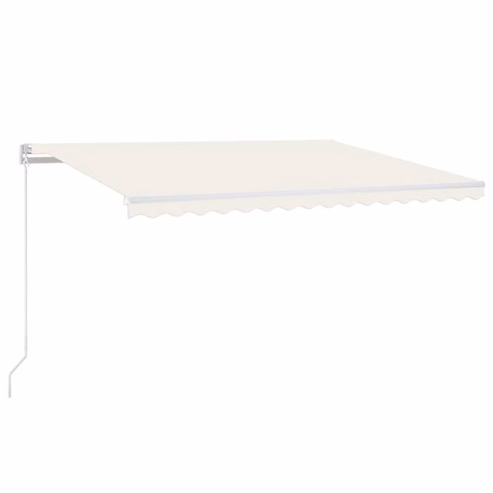 Berkfield Home Manual Retractable Awning in Beige, W: 400 cm, D: 350 cm – 2