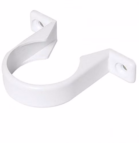 FloPlast White ABS Solvent 50mm Waste Pipe Clip
