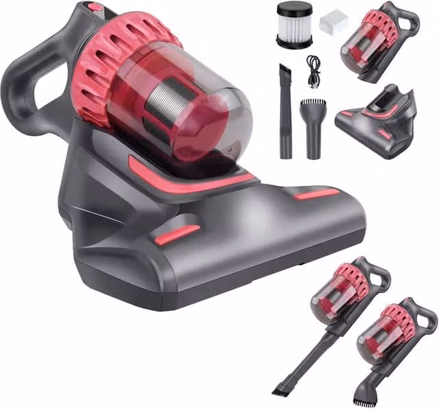 Nordara Cordless UV Handheld Vacuum for Bed, Mattress and Sofa Mite Removal in Grey – 1