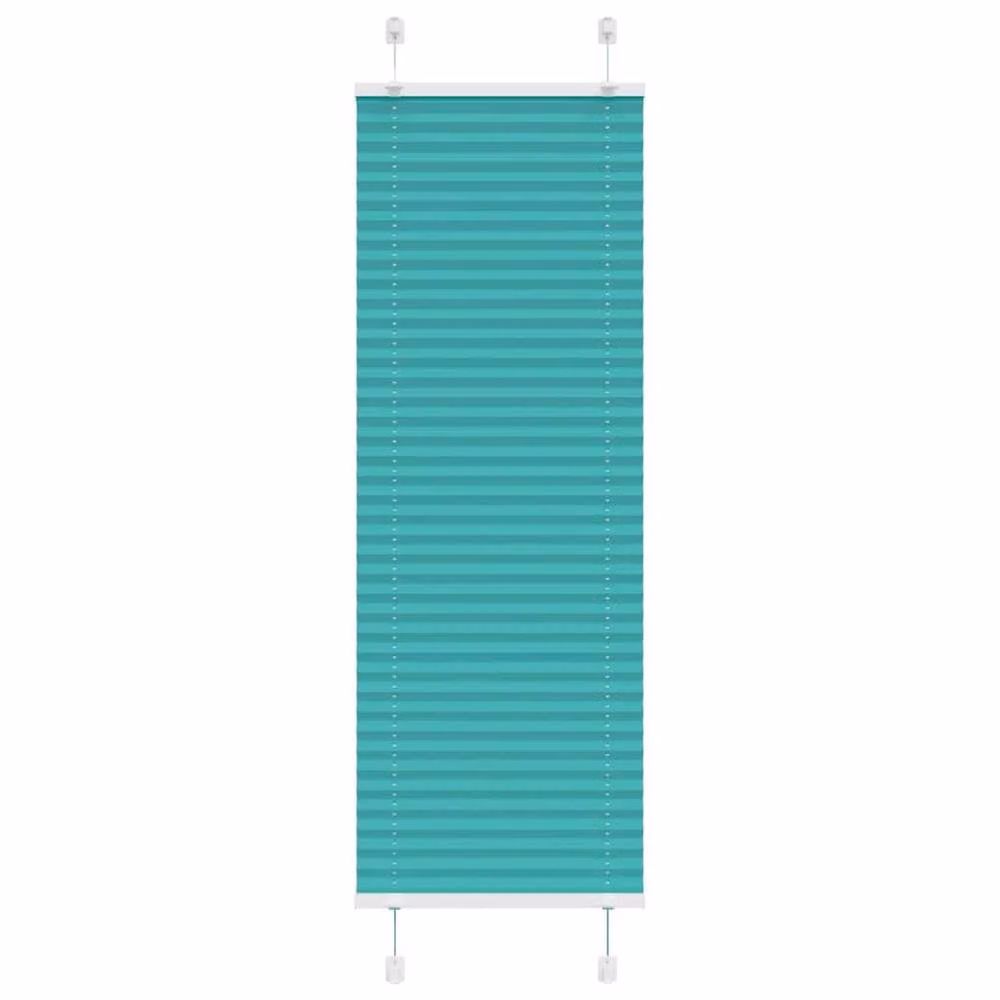 Berkfield Home Single Pleat Fabric Blind in Petrol Green, W: 40 cm x H: 150 cm – 2