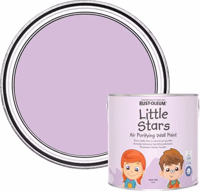 Rust-Oleum Little Stars Air-Purifying Wall Paint in Purple, 2.5 l
