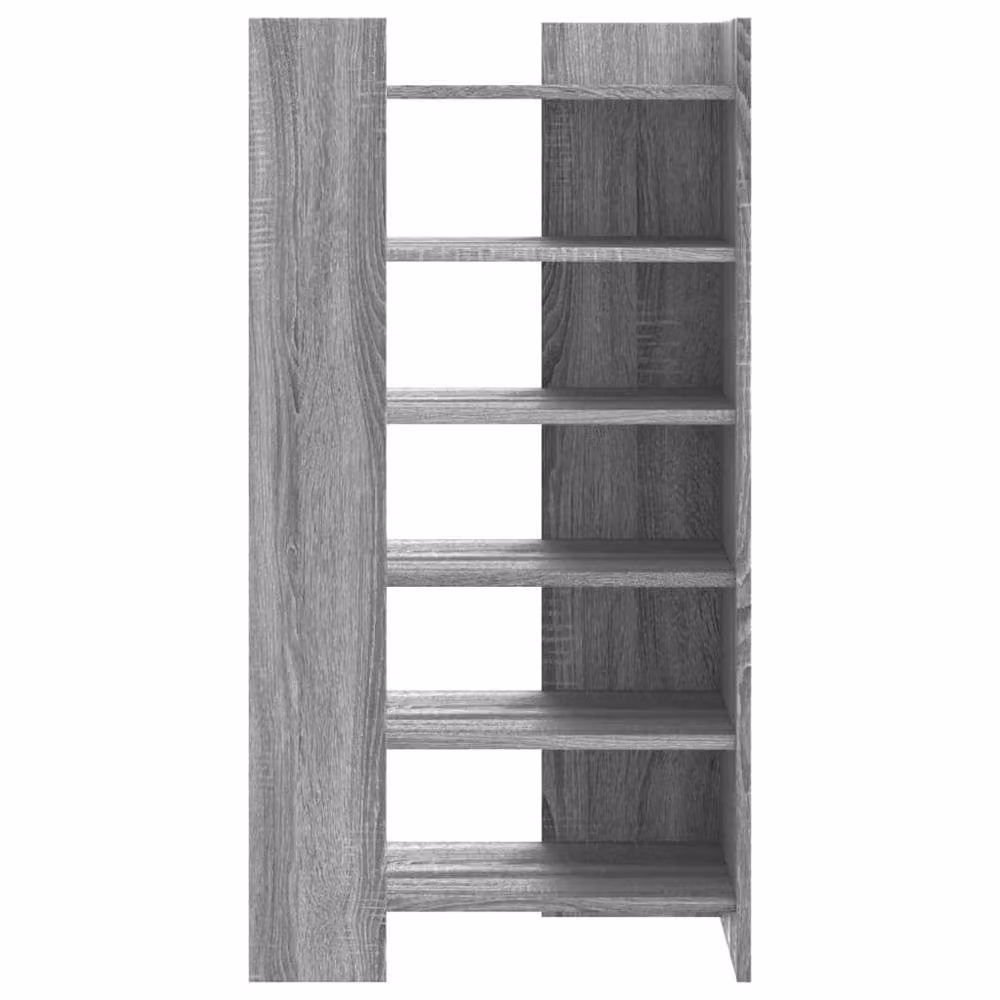 Berkfield Home Modern Grey Shoe Cabinet with Internal Shelves, W: 52 cm, D: 37.5 cm, H: 100 cm – 3