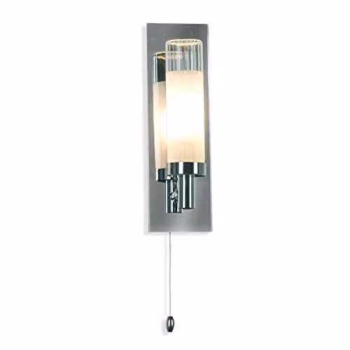 Linea Verdace 1 Light Mirrored Chrome Bath Bar