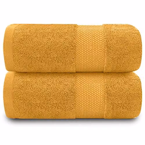 Gaveno Cavailia Miami Luxury Yellow Ochre Towel, 700 GSM 100% Egyptian Cotton