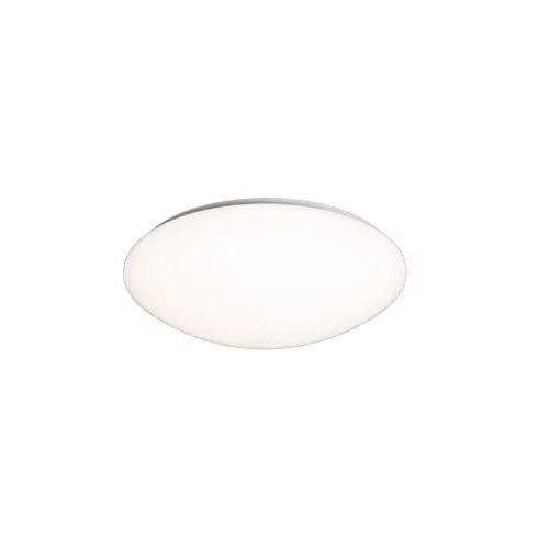 Netlighting Mantra Fusion LED Flush Ceiling and Wall Light, White, 18W, 3000K, 1800lm, W/D/H: 35 x 35 x 3.5 cm