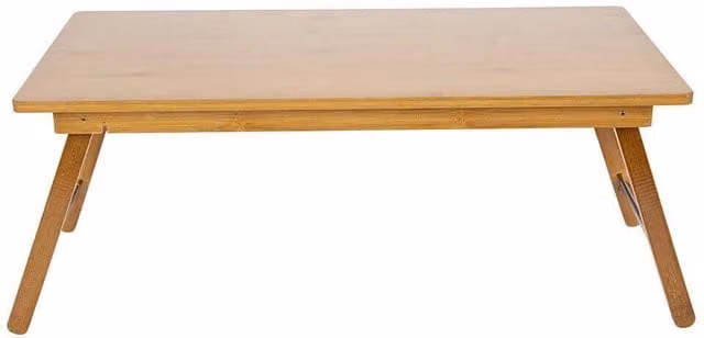 FORGEVIO Foldable Tatami Coffee Table, Brown Wood Low End Table, W/D/H: 67 x 34.3 x 27 cm