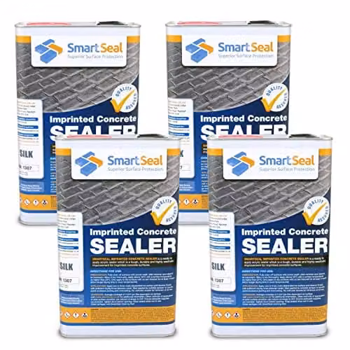Smartseal Imprinted Concrete Sealer in Transparent Silk/Wet Look, 4 x 5 Litre