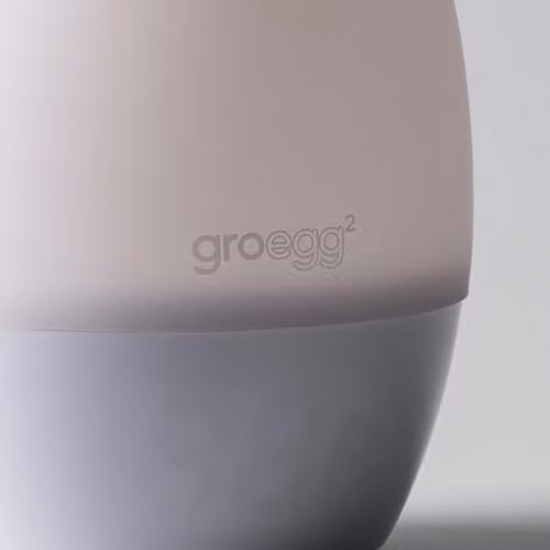 Tommee Tippee GroEgg 2 Nursery Room Thermometer and Dimmable LED Night Light in White or Grey – 5