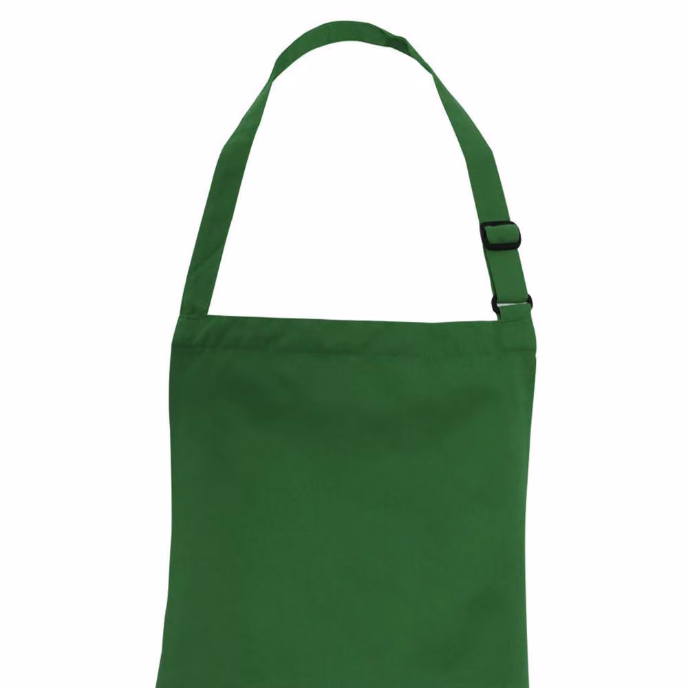 Dennys Catering Bib Apron with Pocket, Pack of 2, Bottle Green – 2
