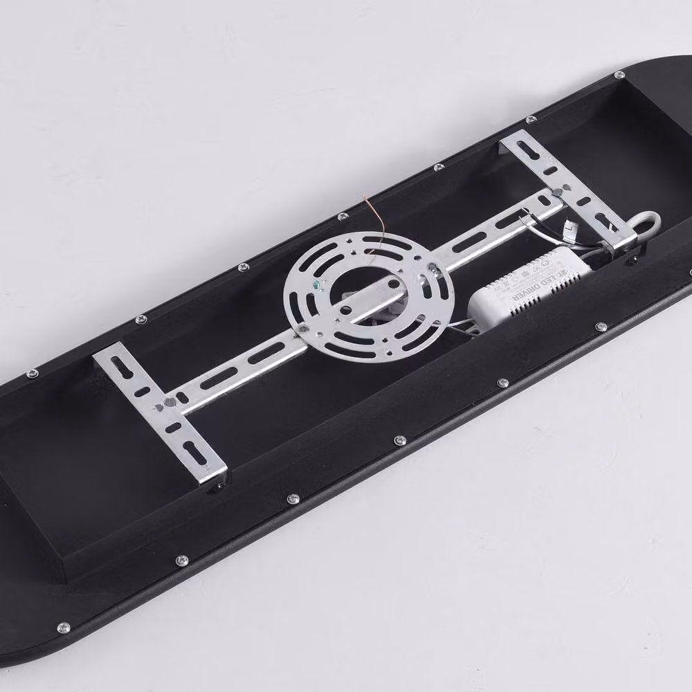 NIVOR Modern LED Linear Ceiling Light in Black, 70 cm – 5