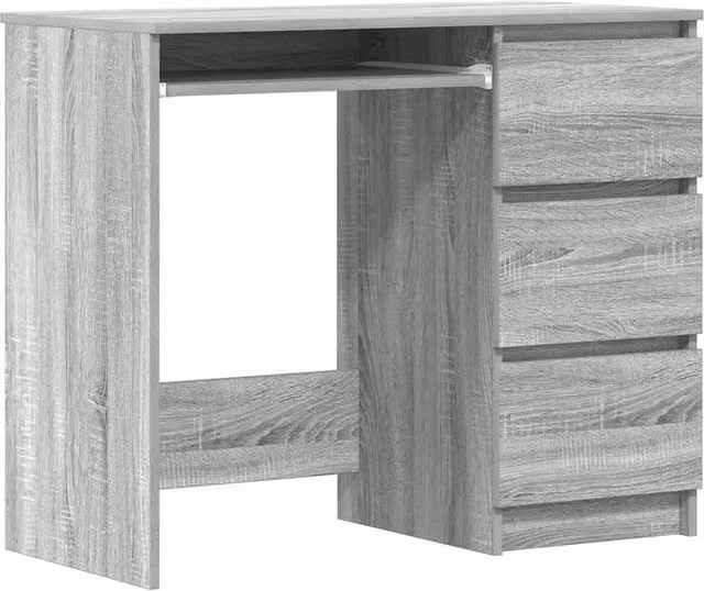 Berkfield Home Modern Grey Sonoma Writing Desk, W/D/H: 90 x 45 x 76 cm – 1