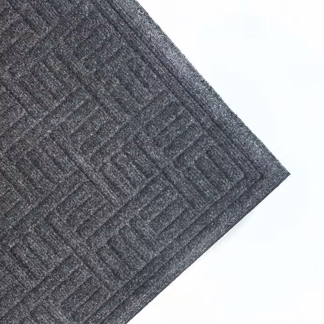 Nicoman Non-Slip Industrial Rectangular Entrance Mat, Grey, W/D: 150 x 90 cm