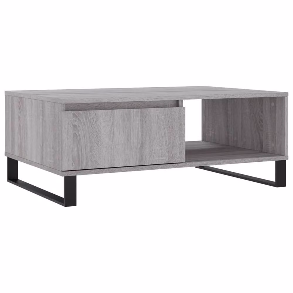 Berkfield Home Decorative Coffee Table in Grey Sonoma, W/D/H: 90 x 60 x 35 cm – 2