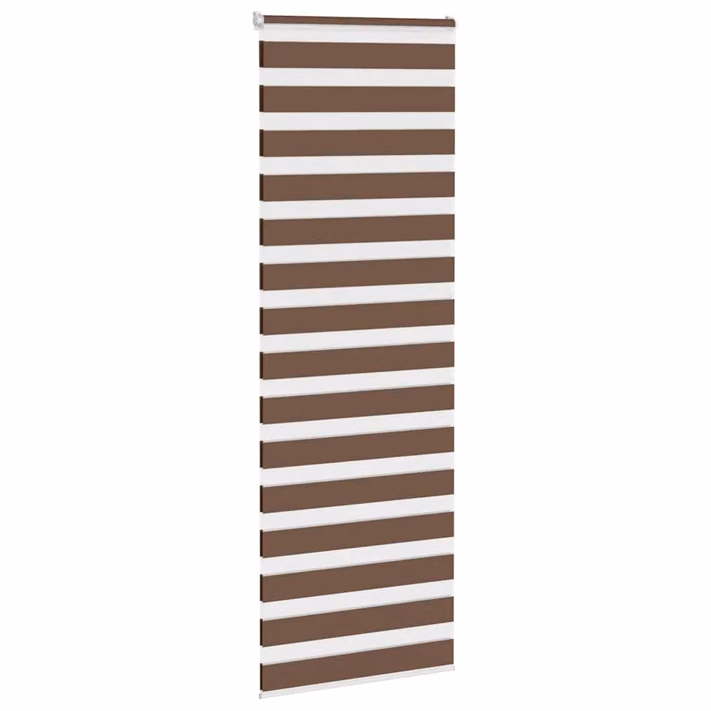 Berkfield Home Brown Zebra Blind with Animal Pattern, W: 75 cm, H: 200 cm – 3