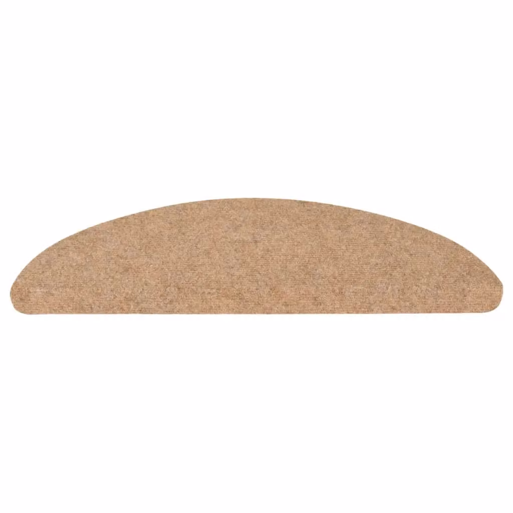 Berkfield Home Self-adhesive Stair Mats, 10 Pieces, Beige, W/D/H: 65 x 22.5 x 3.5 cm – 2