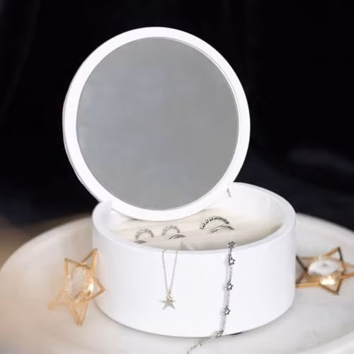 KDMD Astrology Wheel Jewellery Storage Box in White – 3