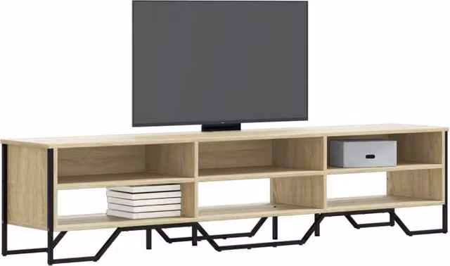 Berkfield Home Modern TV Cabinet in Sonoma Oak Brown, W/D/H: 180 x 34 x 41 cm – 1