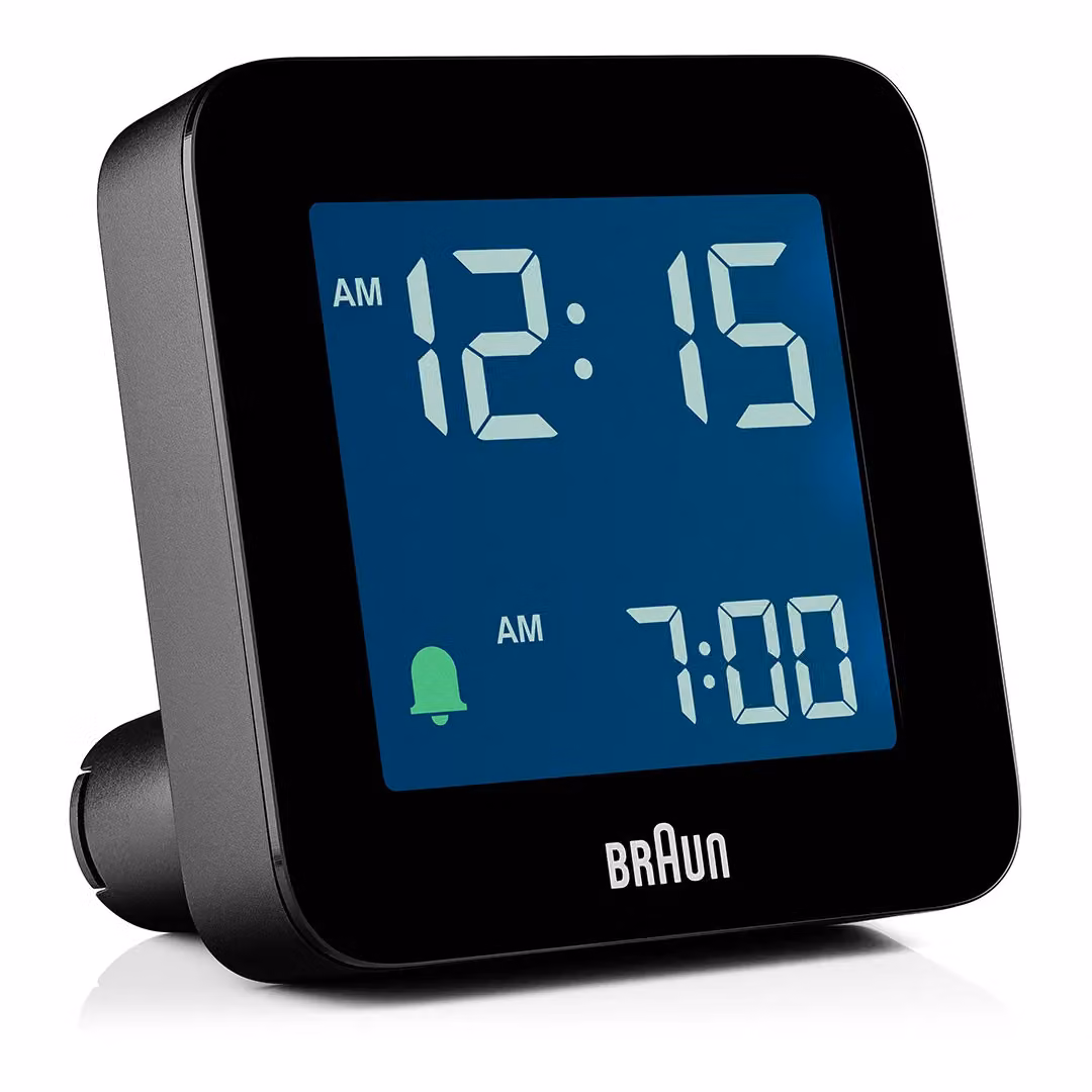 Braun Digital Alarm Clock in Black – 2