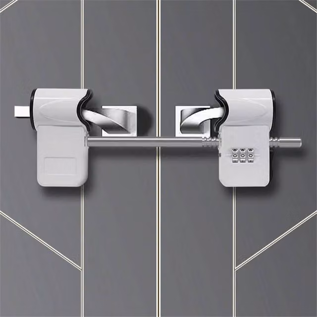 Nordara High-Security Lock in White and Multicolour
