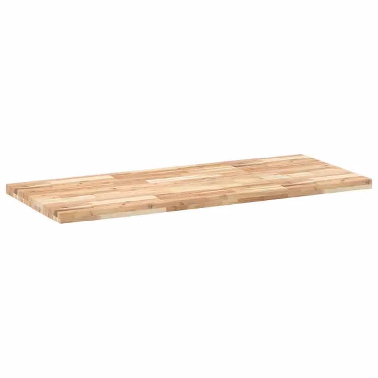 Berkfield Home Solid Wood Acacia Desk Top in Brown, Untreated, W/D/H: 120 x 60 x 4 cm