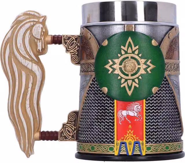 Nemesis Now Lord of the Rings Rohan Tankard Mug in Multicolour Resin, Height: 15.5 cm