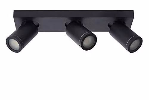 Lucide Taylor Dimmable and Adjustable LED Ceiling Spotlight Bar for Bathrooms, Black