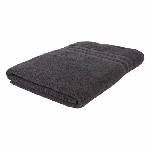 Nicola Spring Cotton Bath Sheet in Grey, W: 160 cm, H: 90 cm – 1