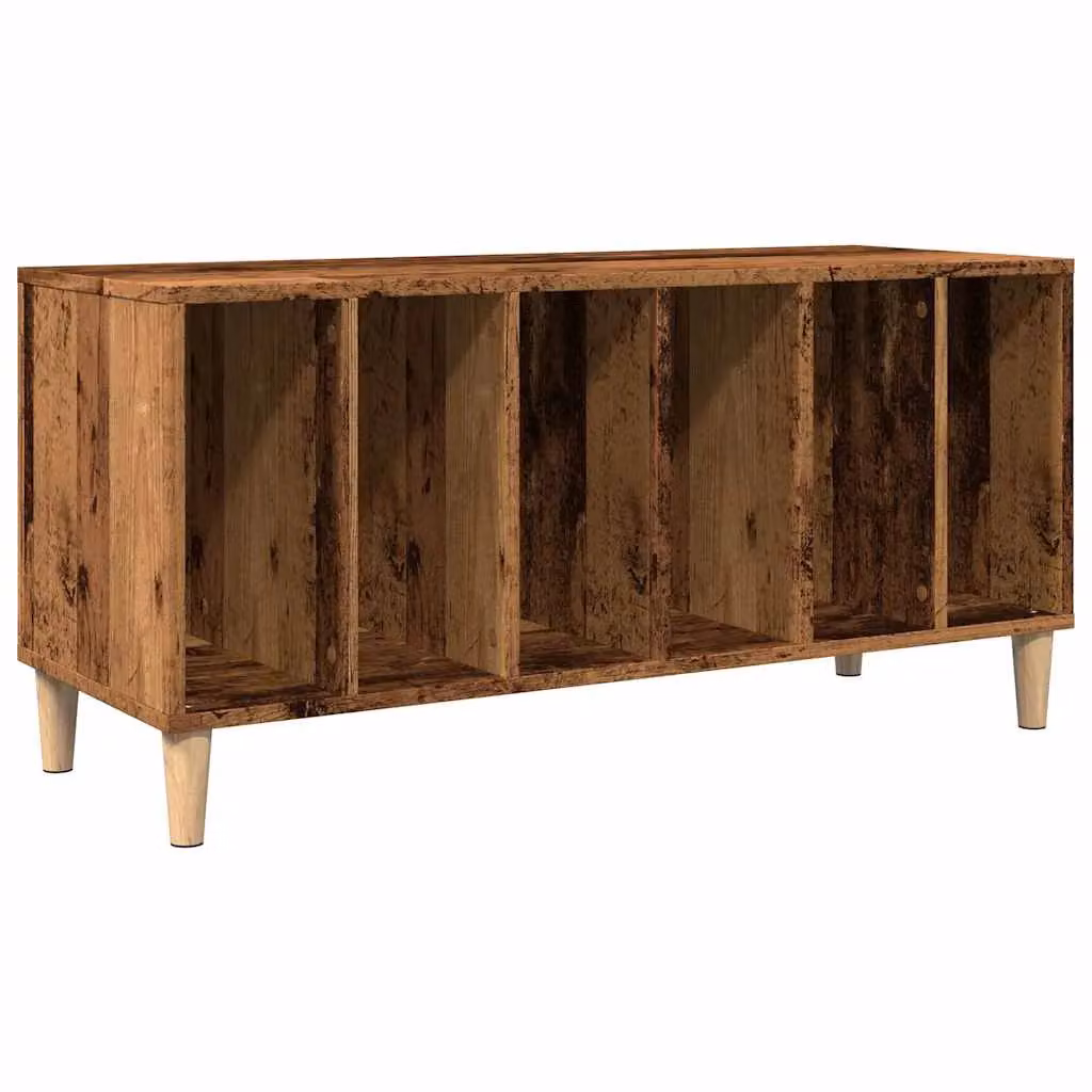 Berkfield Home Classic Record Cabinet in Brown Wood, W/D/H: 100 x 38 x 48 cm – 2