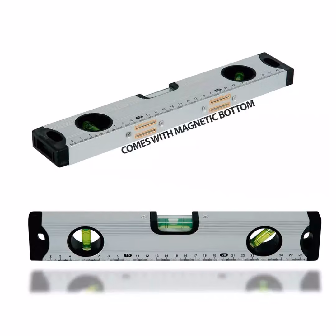 SPETLEK 3 Piece Silver Builders Spirit Level Set – 2
