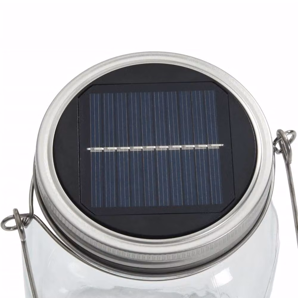 Berkfield Home 12-Piece Solar Glass Outdoor Lights in Silver with Warm White LED and Dusk Sensor – 3