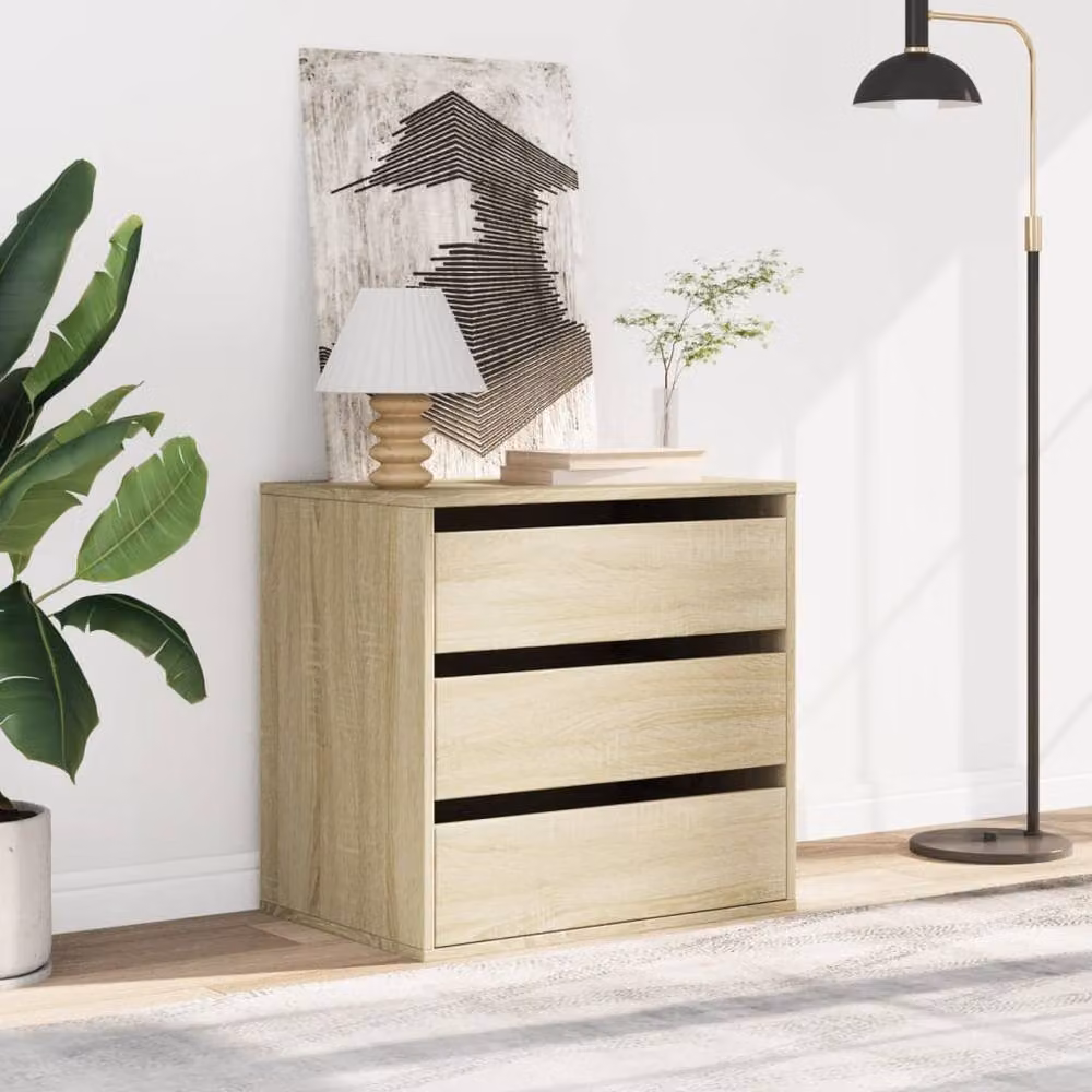 Berkfield Home Corner Chest of Drawers in Sonoma Oak Brown, W/D/H: 60 x 41 x 58 cm – 2