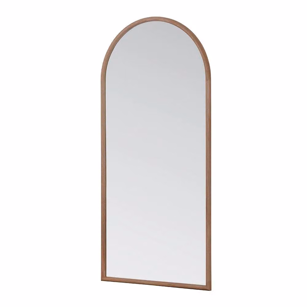 Yearn Mirrors Kimpton Oak Full Length Arched Wall Mirror in Natural Brown – 2
