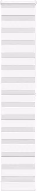 Berkfield Home White Zebra Blind with Striped Polyester Fabric, W: 45 cm, H: 200 cm