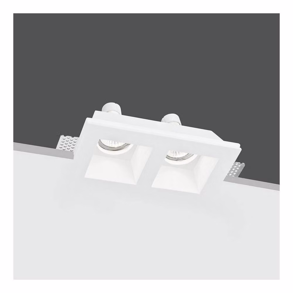 Netlighting GHOST 2 Light Recessed Downlight, White, W/D/H: 21.4 x 11.8 x 5.5 cm – 2