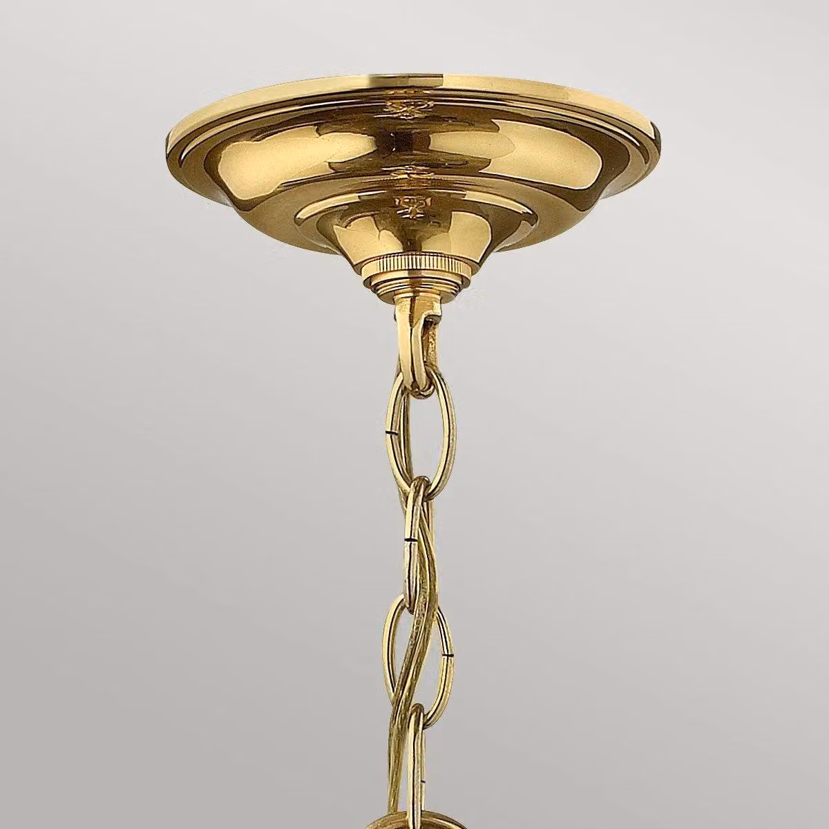Netlighting Gentry 3 Light Small Ceiling Lantern Pendant in Polished Brass and Glass with E14 Base – 2