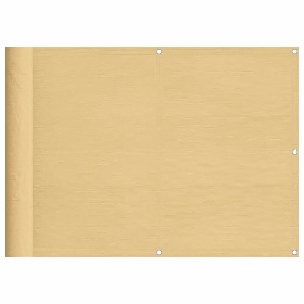Berkfield Home Versatile Balcony Screen in Beige, W/H: 400 x 75 cm – 2
