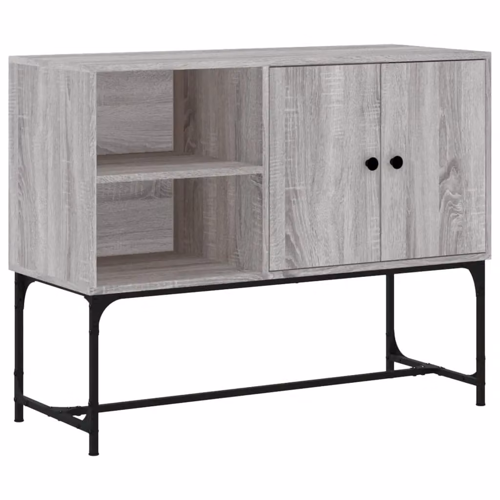 Berkfield Home Industrial Sideboard in Grey Sonoma, W/D/H: 100 x 40 x 79.5 cm – 2