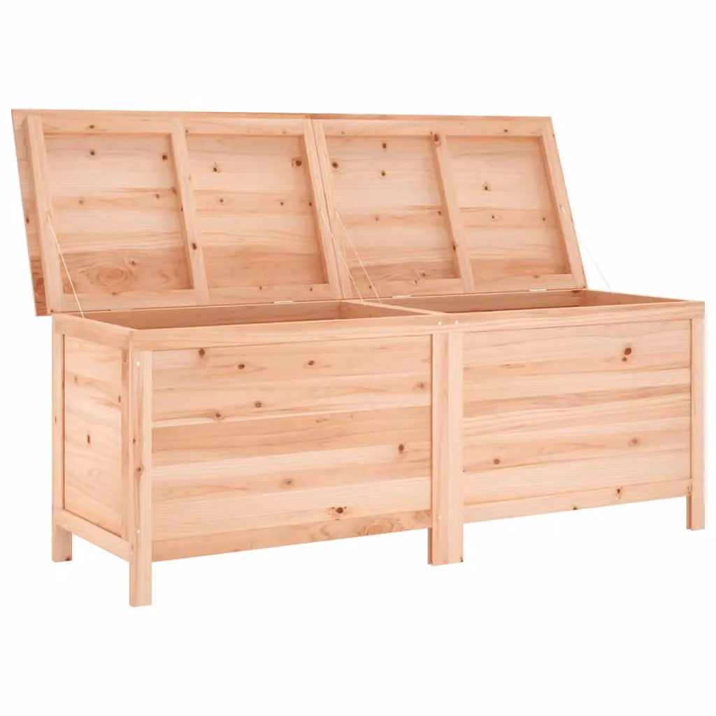 Berkfield Home Garden Storage Box in Brown Solid Wood, W/D/H: 150 x 50 x 56.5 cm – 2