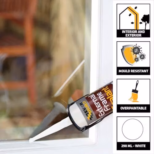 Sika Flexible White Acrylic Sealant 290ml – 2