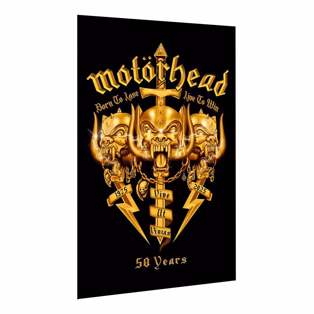 Motorhead Core 50th Textile Poster in Black, W: 106 cm, H: 70 cm – 2