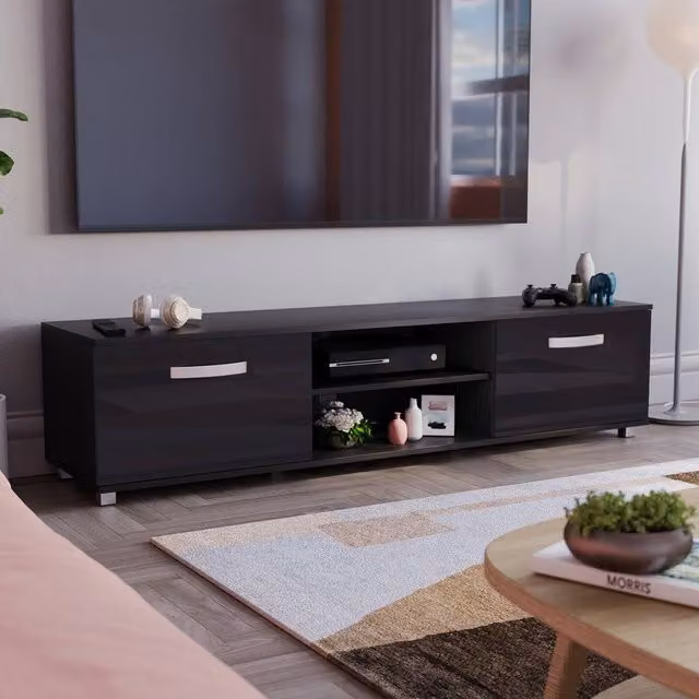 HD Designs Vida Designs Cosmo 2 Door TV Unit in Black – 1