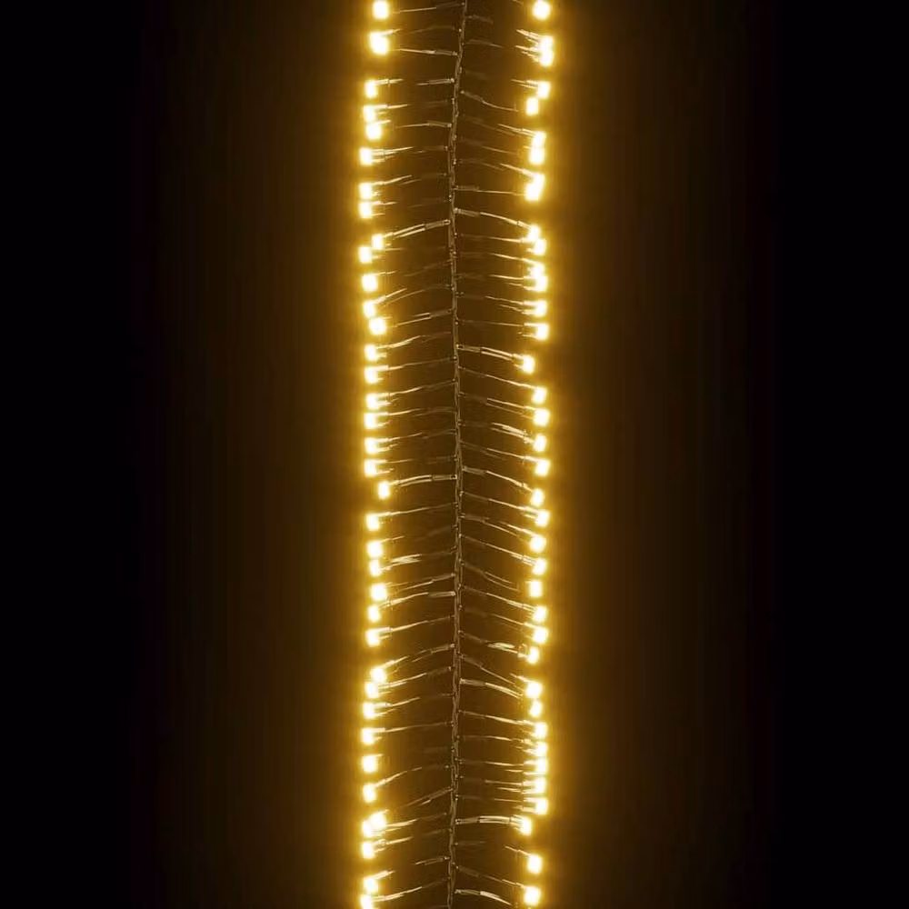 Berkfield Home LED Cluster String Light with 400 Warm White LEDs, 7.4 m PVC – 5