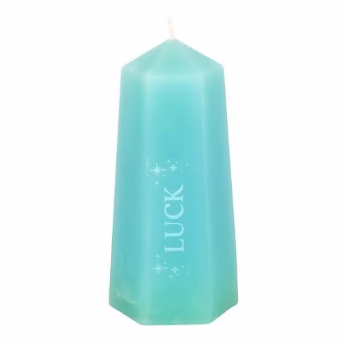 Something Different Wholesale Luck Crystal Candle with Green Aventurine Tower in Green