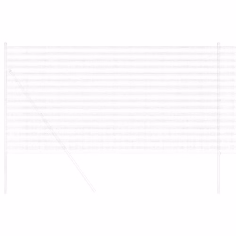 Berkfield Home Welded Wire Fence in Silver Galvanised Steel, W: 0.4 m, L: 10 m – 3