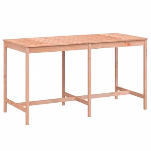 vidaXL Douglas Wood Garden Table, Brown, W: 203.5 cm, D: 90 cm, H: 110 cm