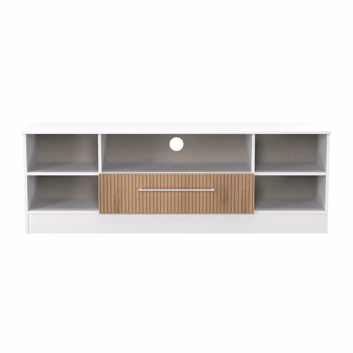 2 U Gloucester Wide 1 Drawer TV and Media Unit in White – 2