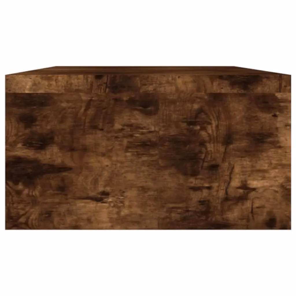 Berkfield Home Monitor Stand in Smoked Oak Brown, W/D/H: 100 x 24 x 13 cm – 4