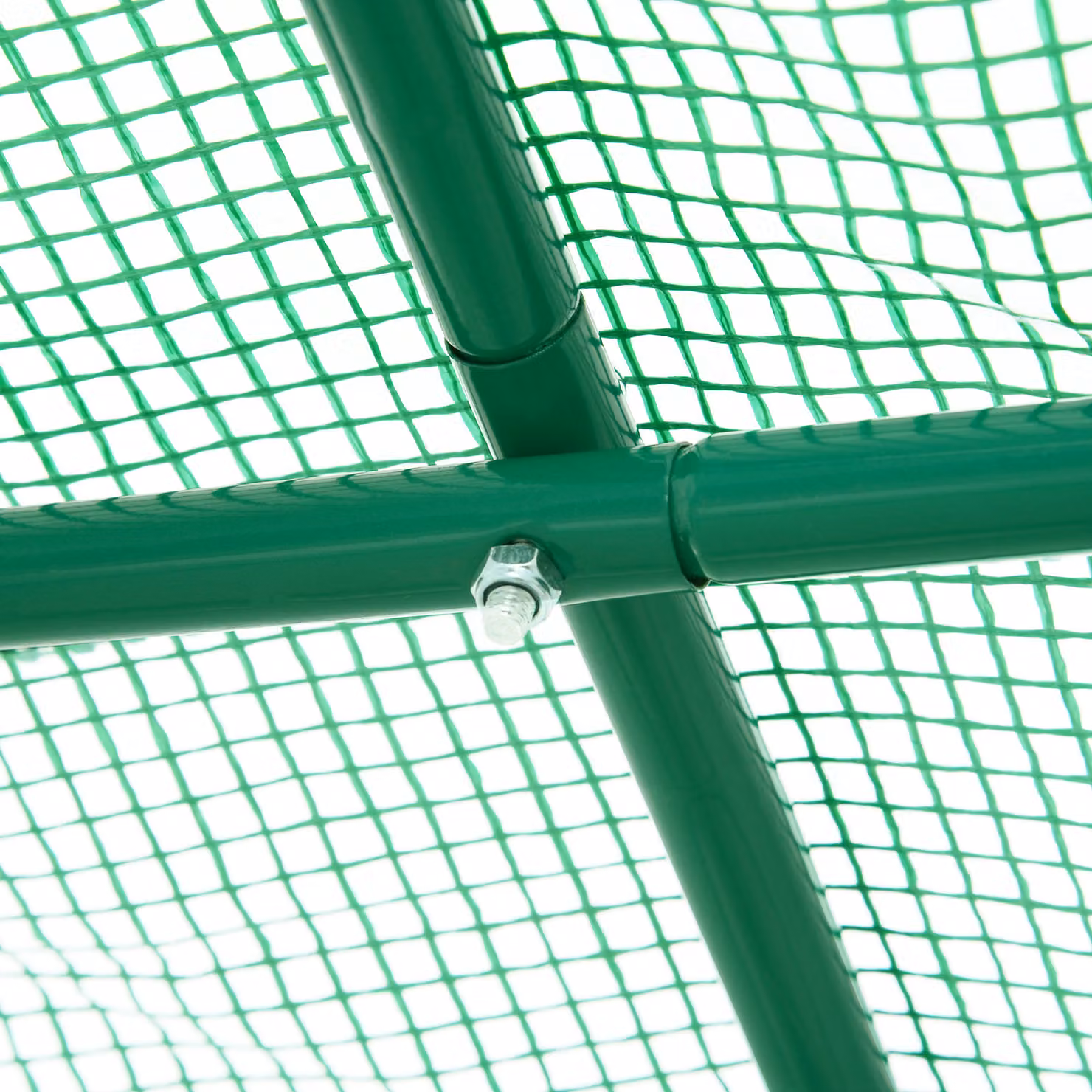 Outsunny Walk-In Greenhouse with Galvanised Steel Base and Sliding Door, Green, W: 250 cm, D: 245 cm, H: 198 cm – 3