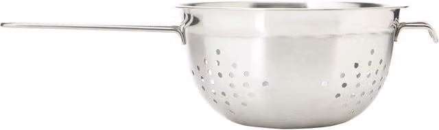 Dexam Silver Stainless Steel Round Colander, 18 cm