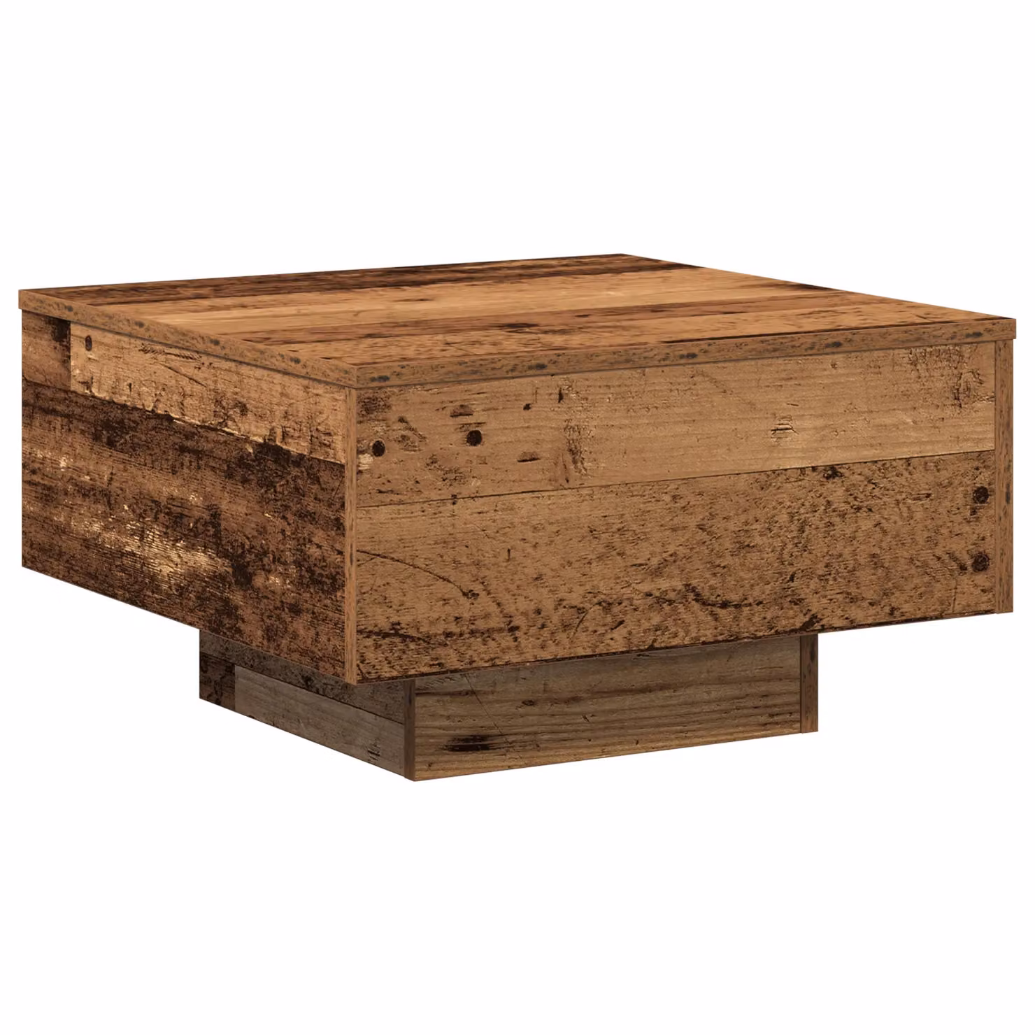 Berkfield Home Rustic Square Coffee Table in Brown, W/D/H: 55 x 55 x 31 cm – 2